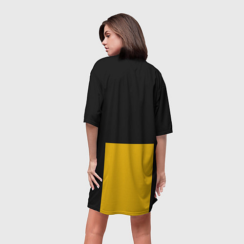 Женская длинная футболка Мот / 3D-принт – фото 4