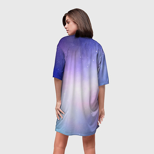 Женская длинная футболка Новогодний Among us / 3D-принт – фото 4