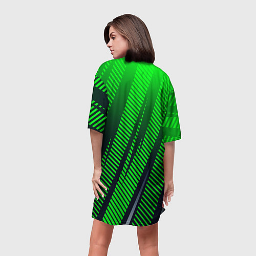 Женская длинная футболка Brawl stars компания / 3D-принт – фото 4