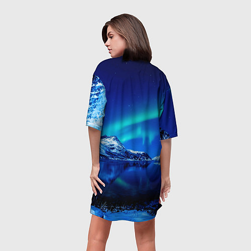 Женская длинная футболка ASSASSINS CREED VALHALLA / 3D-принт – фото 4