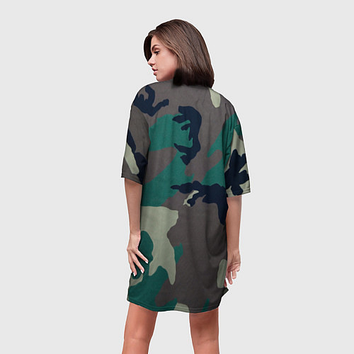 Женская длинная футболка Символика CStrike / 3D-принт – фото 4