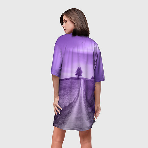 Женская длинная футболка Юки Конно / 3D-принт – фото 4