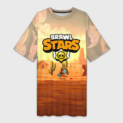 Женская длинная футболка Brawl Stars