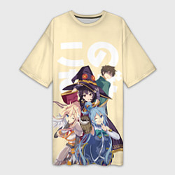 Женская длинная футболка KonoSuba