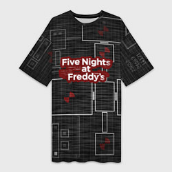 Футболка женская длинная Five Nights At Freddy, цвет: 3D-принт