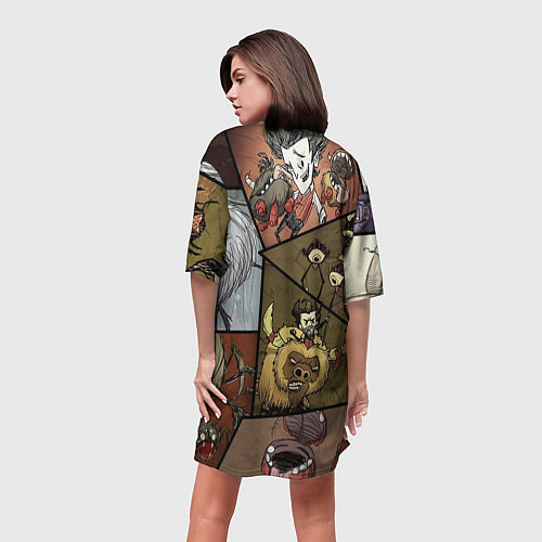 Женская длинная футболка Dont Starve / 3D-принт – фото 4