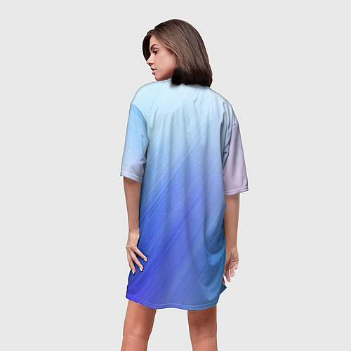 Женская длинная футболка Неверленд / 3D-принт – фото 4