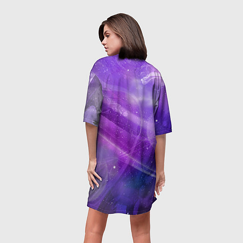 Женская длинная футболка Альбедо / 3D-принт – фото 4