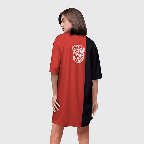 Женская длинная футболка RE3 Jill Valentine / 3D-принт – фото 4