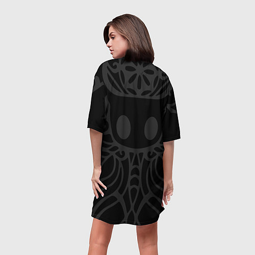 Женская длинная футболка HOLLOW KNIGHT ХОЛЛОУ НАЙТ / 3D-принт – фото 4