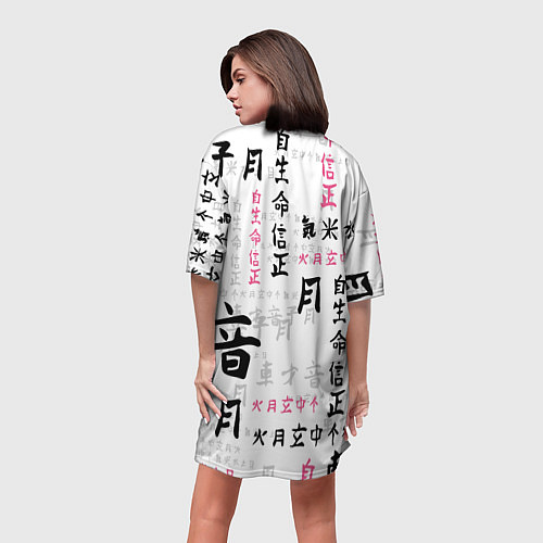 Женская длинная футболка НЕЗУКО / 3D-принт – фото 4