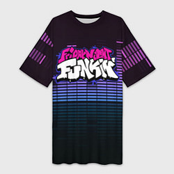 Футболка женская длинная Friday Night Funkin, цвет: 3D-принт