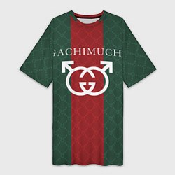 Футболка женская длинная GACHI GUCCI, цвет: 3D-принт