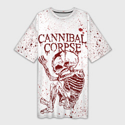 Футболка женская длинная Cannibal Corpse, цвет: 3D-принт