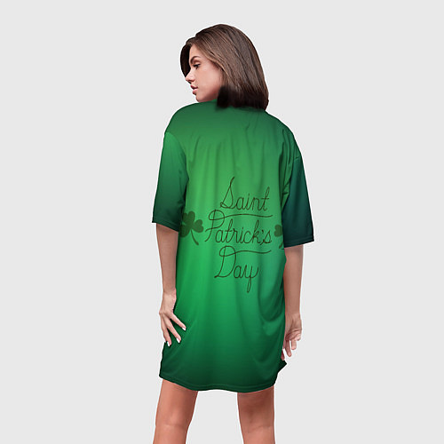 Женская длинная футболка Good day / 3D-принт – фото 4