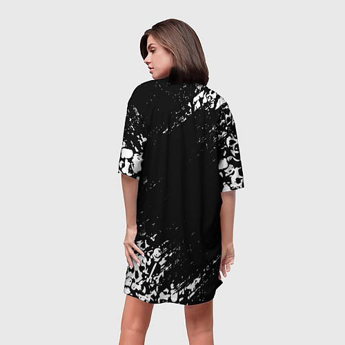 Женская длинная футболка DEATH NOTE ТЕТРАДЬ СМЕРТИ / 3D-принт – фото 4