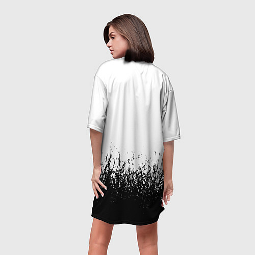 Женская длинная футболка Placebo / 3D-принт – фото 4