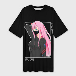 Женская длинная футболка Zero Two