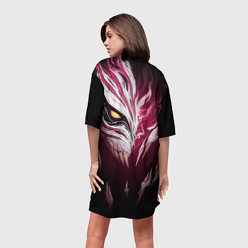 Женская длинная футболка ИЧИГО БЛИЧ BLEACH / 3D-принт – фото 4