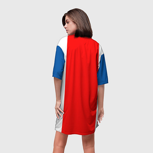 Женская длинная футболка Сборная Исландии / 3D-принт – фото 4