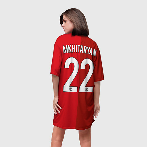 Женская длинная футболка Мхитарян футболка МЮ / 3D-принт – фото 4