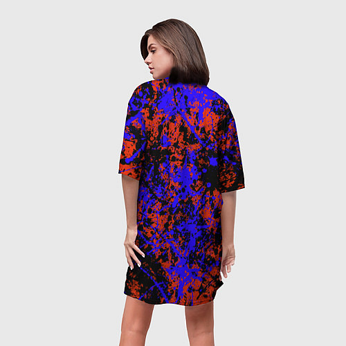 Женская длинная футболка Евангелион Evangelion / 3D-принт – фото 4