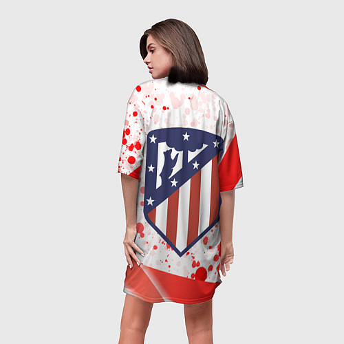 Женская длинная футболка Антуан Гризманн Antoine Griezmann спина Z / 3D-принт – фото 4