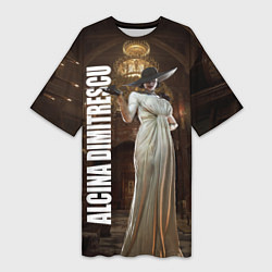 Женская длинная футболка Леди Альсина Димитреску