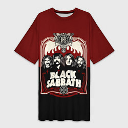 Женская длинная футболка Black Sabbath