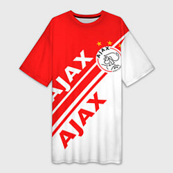 Женская длинная футболка FC AJAX AMSTERDAM ФК АЯКС