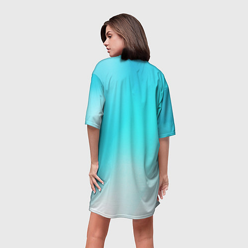 Женская длинная футболка Отдых / 3D-принт – фото 4