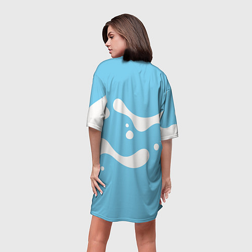Женская длинная футболка Пикачу в лимонаде / 3D-принт – фото 4