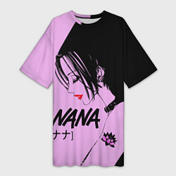 Женская длинная футболка Нана аниме
