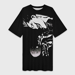 Женская длинная футболка Рюк и яблоко Death Note