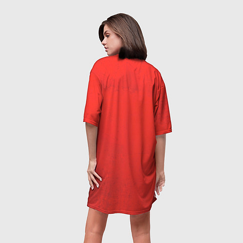 Женская длинная футболка Злой Маркус / 3D-принт – фото 4