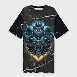 Женская длинная футболка Owl king