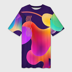 Женская длинная футболка Rainbow T-Shirt