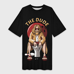 Футболка женская длинная THE DUDE Big Lebowski, цвет: 3D-принт