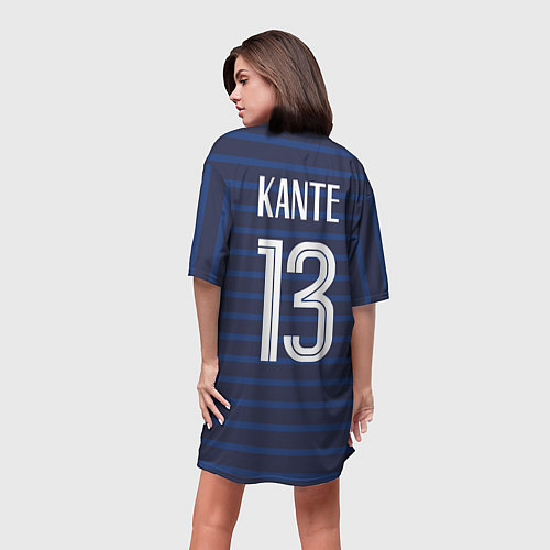 Женская длинная футболка Канте в стиле формы Франции / 3D-принт – фото 4