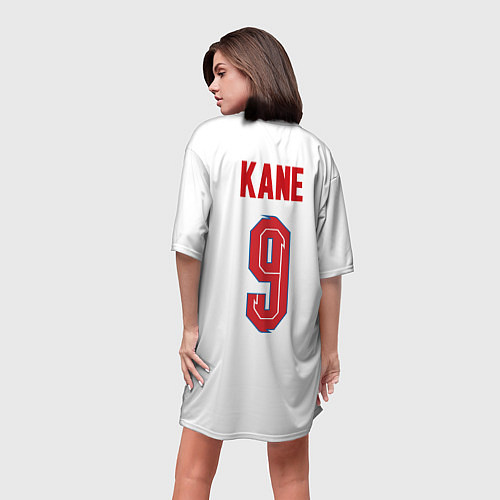 Женская длинная футболка Кейн форма Англия 20212022 / 3D-принт – фото 4