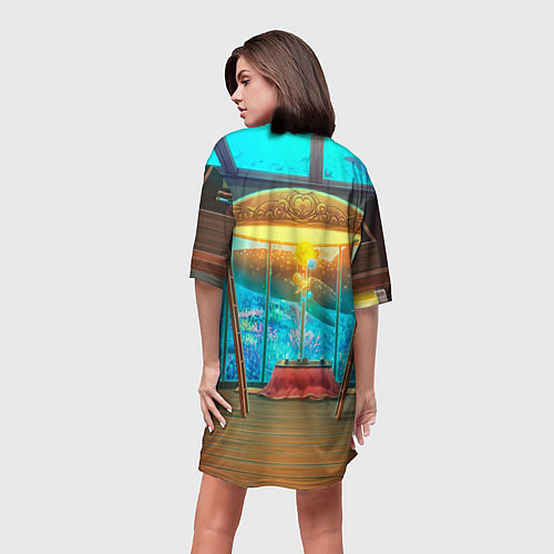 Женская длинная футболка Пикачу детектив / 3D-принт – фото 4