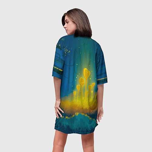 Женская длинная футболка Пикачу гейша / 3D-принт – фото 4