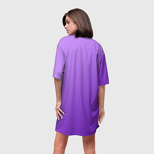 Женская длинная футболка 50 Shades Of Skaters violet / 3D-принт – фото 4
