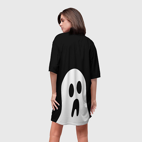 Женская длинная футболка Привидение / 3D-принт – фото 4