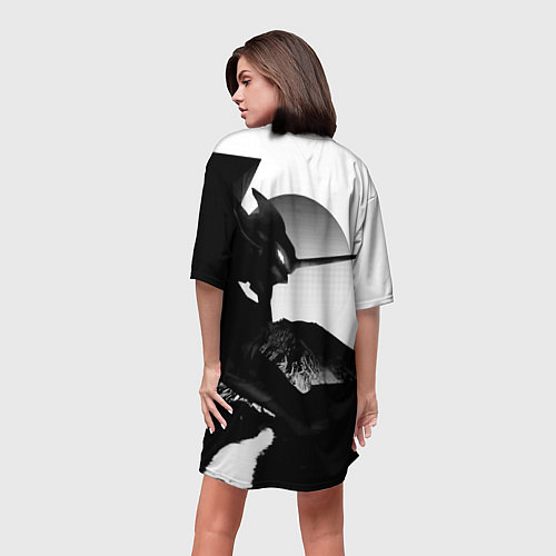 Женская длинная футболка ЗАКАТ ЕВАНГЕЛИОН / 3D-принт – фото 4