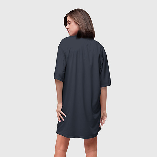 Женская длинная футболка Маки / 3D-принт – фото 4