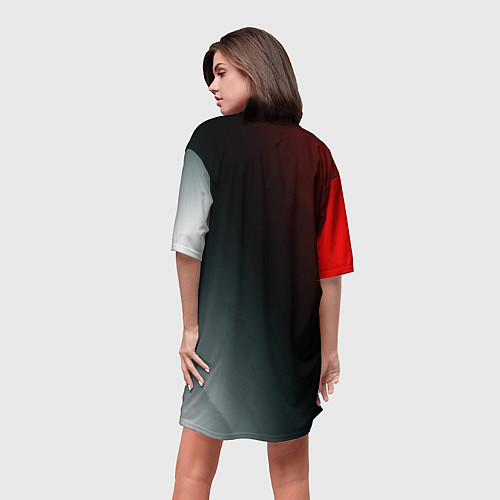 Женская длинная футболка Apivas - Абстракция / 3D-принт – фото 4
