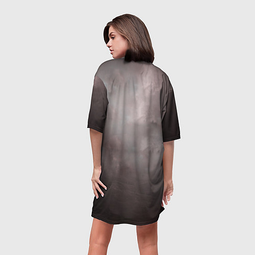 Женская длинная футболка СУПЕРБАЙК / 3D-принт – фото 4
