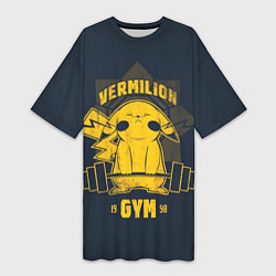 Футболка женская длинная Vermilion gym, цвет: 3D-принт