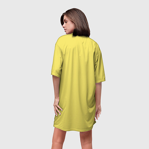 Женская длинная футболка Смешная смайл / 3D-принт – фото 4